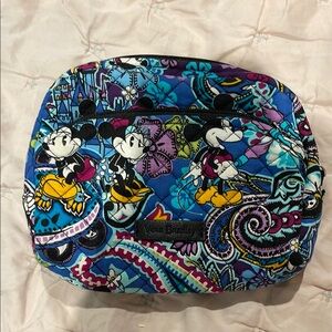Mickey Vera Bradley Blue and Purple Cosmetic Bag
